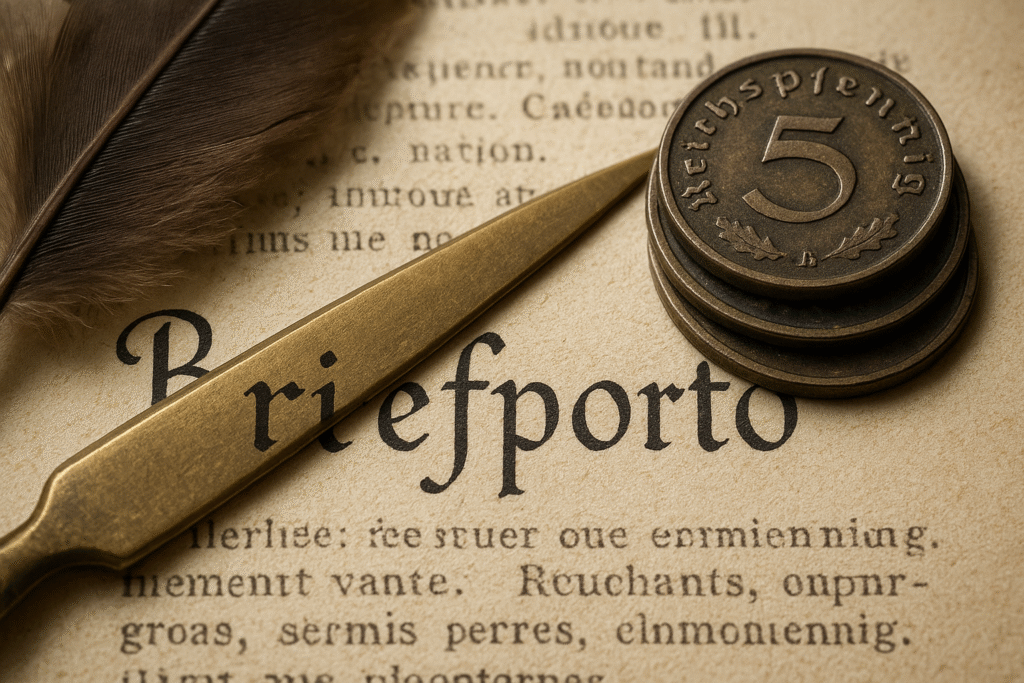 Brìefporto: Wenn der Postbote an der Tür klingelte und Geld haben wollte Brìefporto: Wenn der Postbote an der Tür klingelte und Geld haben wollte